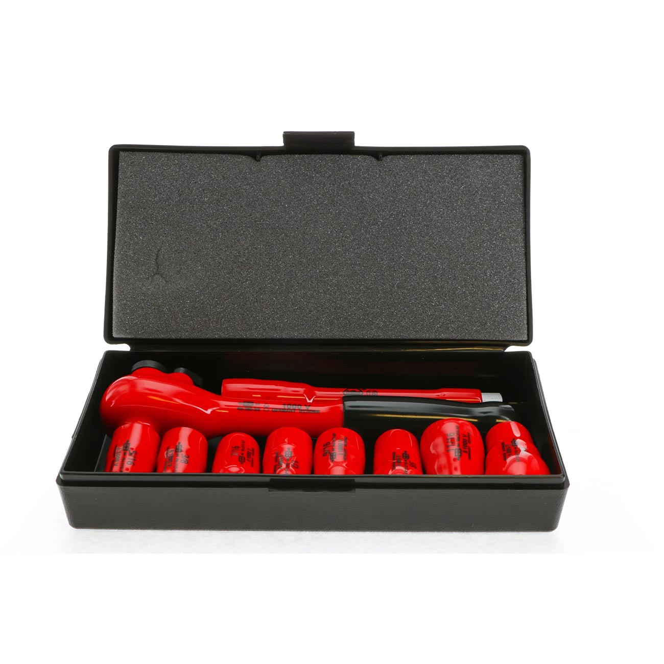 Wiha Insulated Socket and Ratchet Set 3/8" Drive - SAE (10 Piece Set)