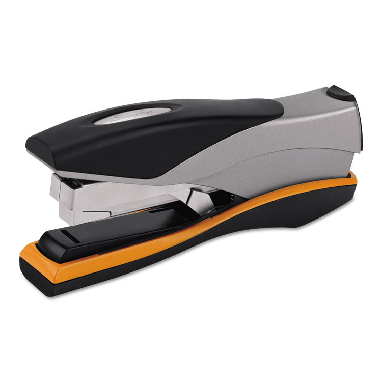Swingline - Optima 40 Desktop Stapler, 40-Sheet Capacity, Silver/Black/Orange