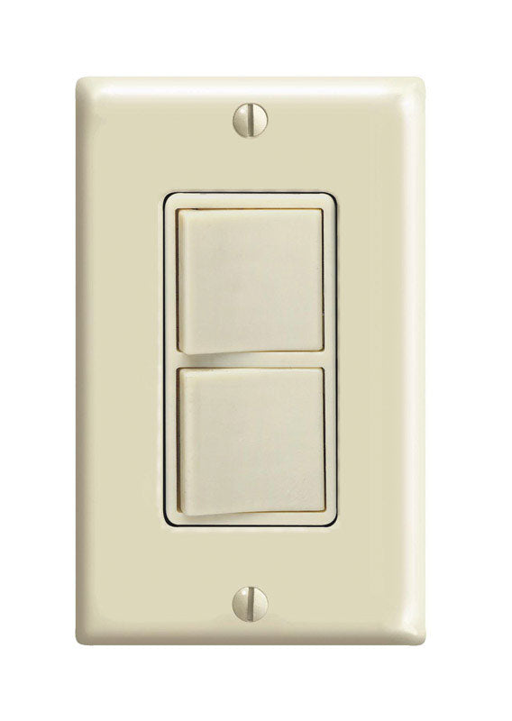 DECORA - Leviton Decora 15 amps Single Pole Rocker Switch Ivory 1 pk