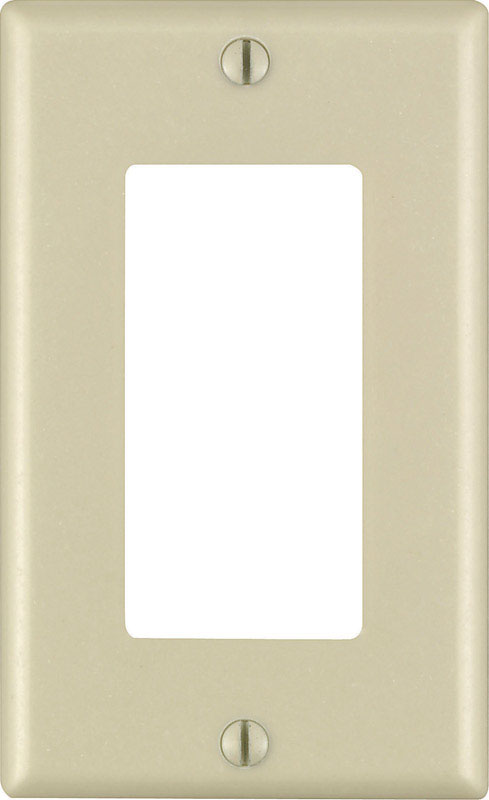 DECORA - Leviton Decora Ivory 1 gang Thermoset Plastic Decorator Wall Plate 1 pk - Case of 20