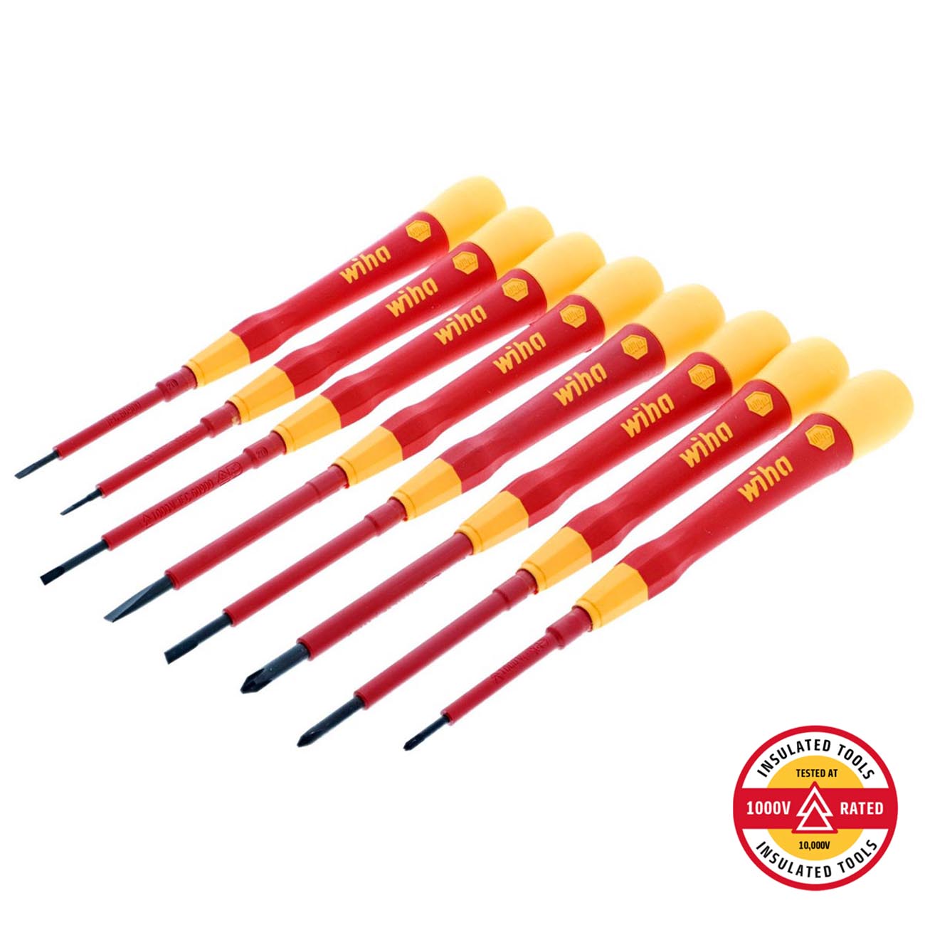 Wiha Insulated PicoFinish Precision Screwdriver Set (8 Piece Set)