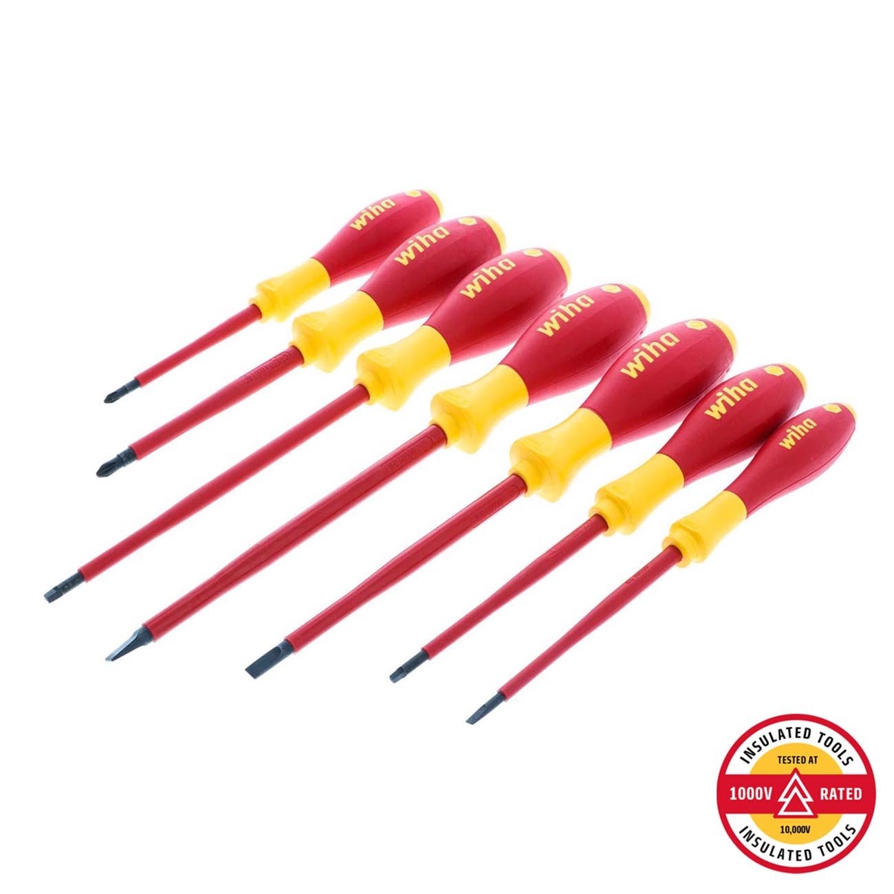 Wiha Insulated SoftFinish Screwdriver Set (7 Piece Set)