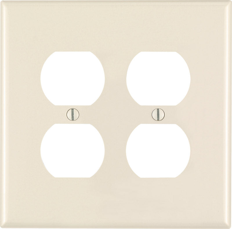 LEVITON MFG. - Leviton Midway Almond 2 gang Nylon Duplex Wall Plate 1 pk