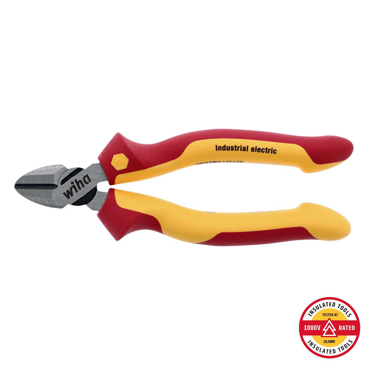 Wiha Insulated Industrial Diagonal Cutters - 6.3" Overall Length