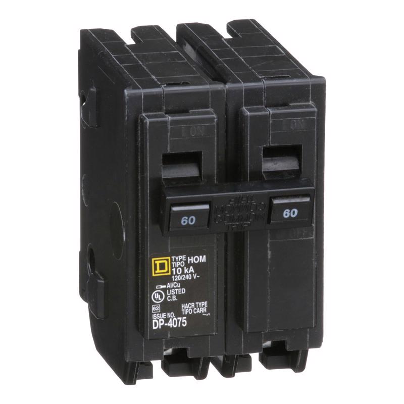 HOMELINE - Square D HomeLine 60 amps Plug In 2-Pole Circuit Breaker