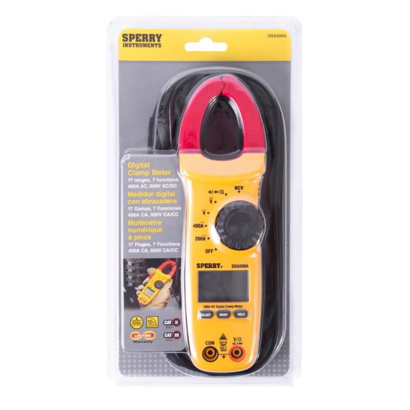 SPERRY - Sperry Snap-Around 300 - 600 V LCD AC Clamp Meter 1 pk