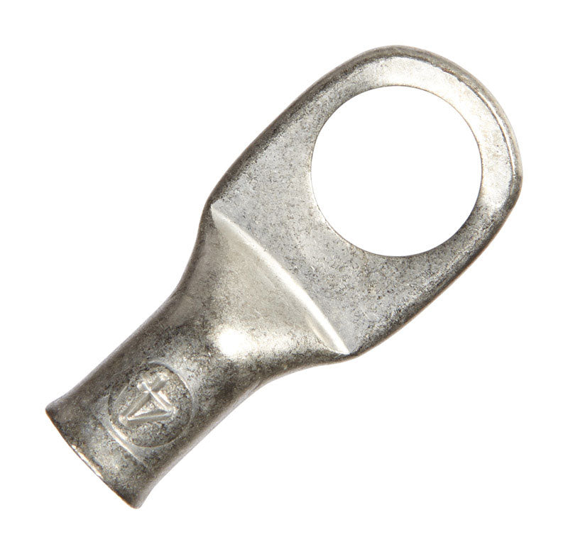 JANDORF - Jandorf 4 Ga. Uninsulated Wire Electrical Lug Silver 1 pk