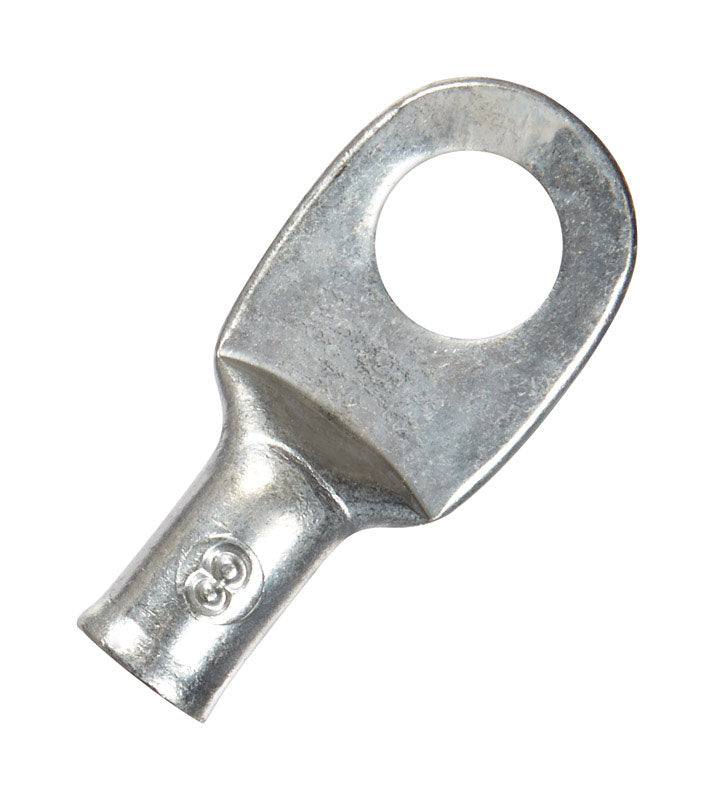 JANDORF - Jandorf 8 Ga. Uninsulated Wire Electrical Lug Silver 2 pk