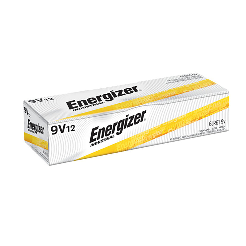 ENERGIZER - Energizer Industrial 9-Volt Alkaline Batteries 12 pk Boxed