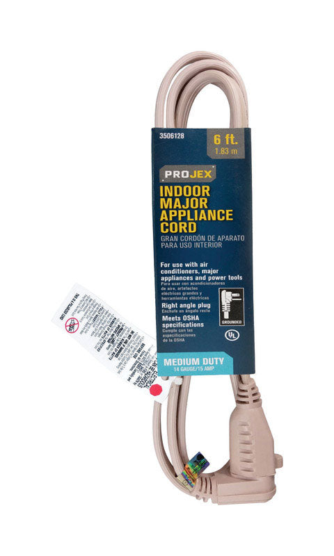 PROJEX - Projex 14/3 SPT-3 125 V 6 ft. L Appliance Cord
