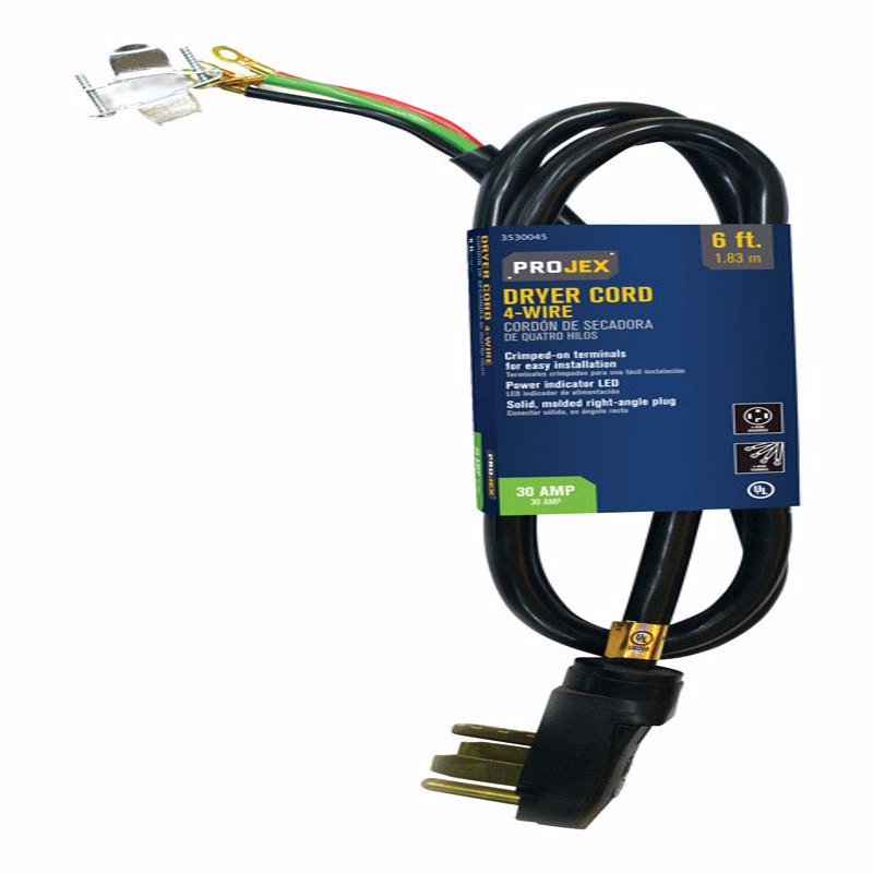 PROJEX - Projex 10/4 SRDT 250 V 6 ft. L Dryer Cord