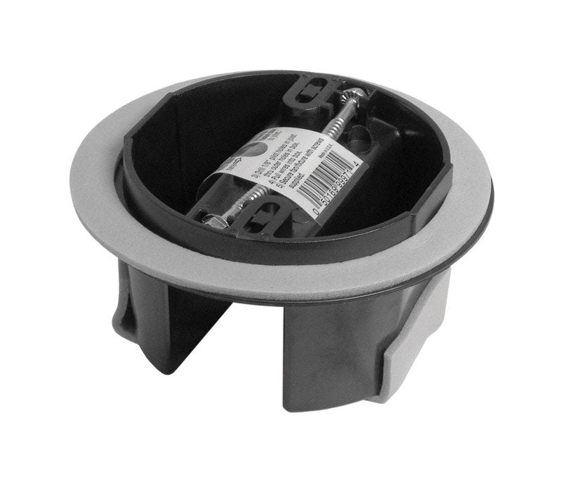 CANTEX - Cantex Round PVC 1 gang Junction Box Gray