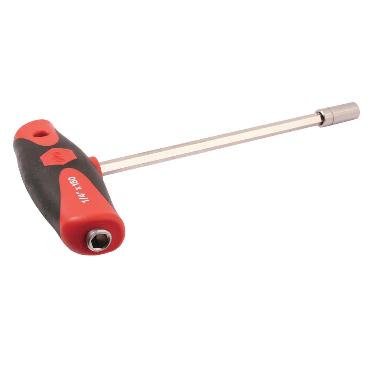 Wiha (Retail packaging) SoftGrip T-Handle Dual Drive 1/4" Bit Holder