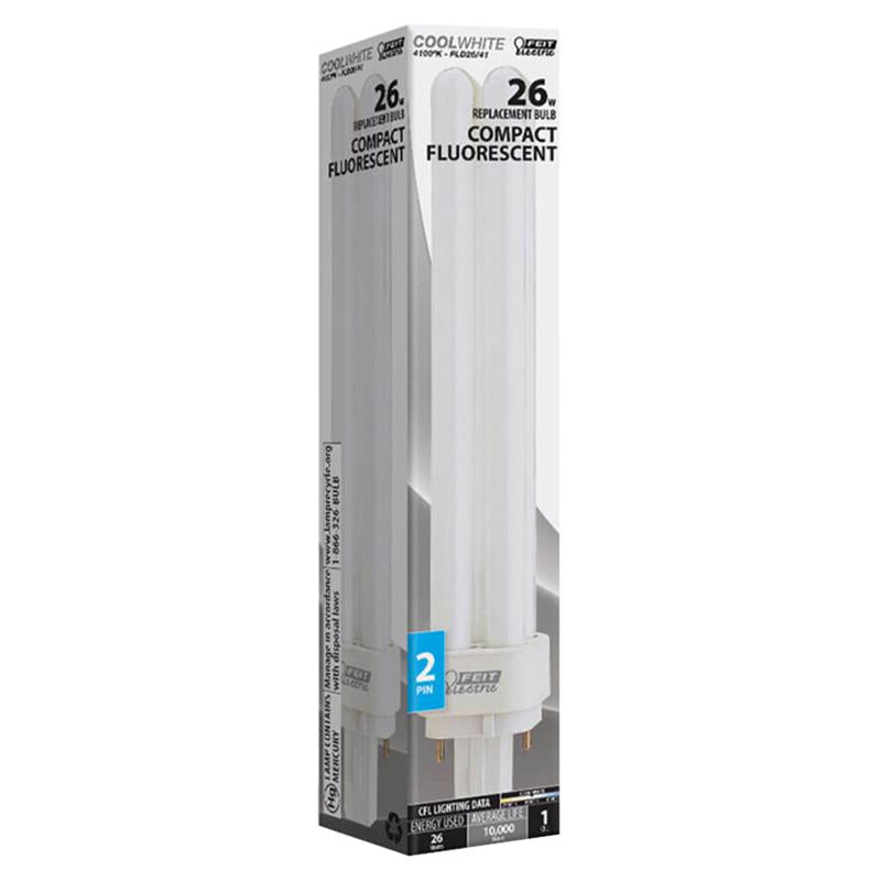 FEIT - Feit 26 W PL 6.68 in. L CFL Bulb Cool White Specialty 4100 K 1 pk