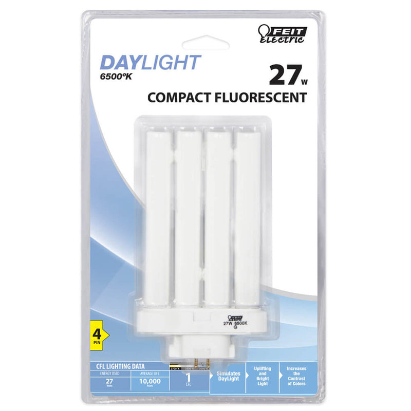 FEIT - Feit 27 W PL 5.875 in. L CFL Bulb Daylight Specialty 6500 K 1 pk