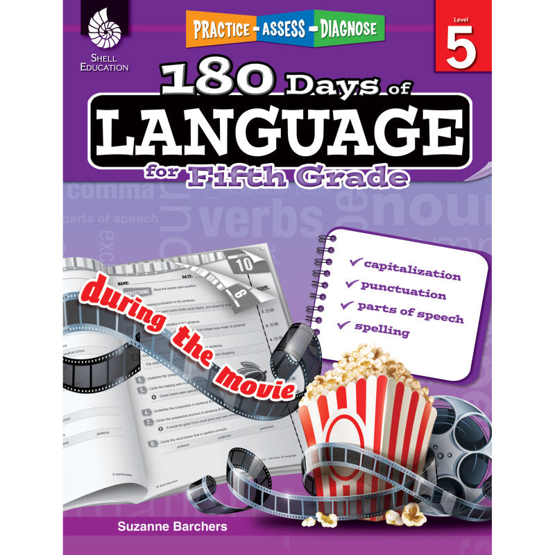 SHELL EDUCATION - 180 Days of Language for Fifth Grade