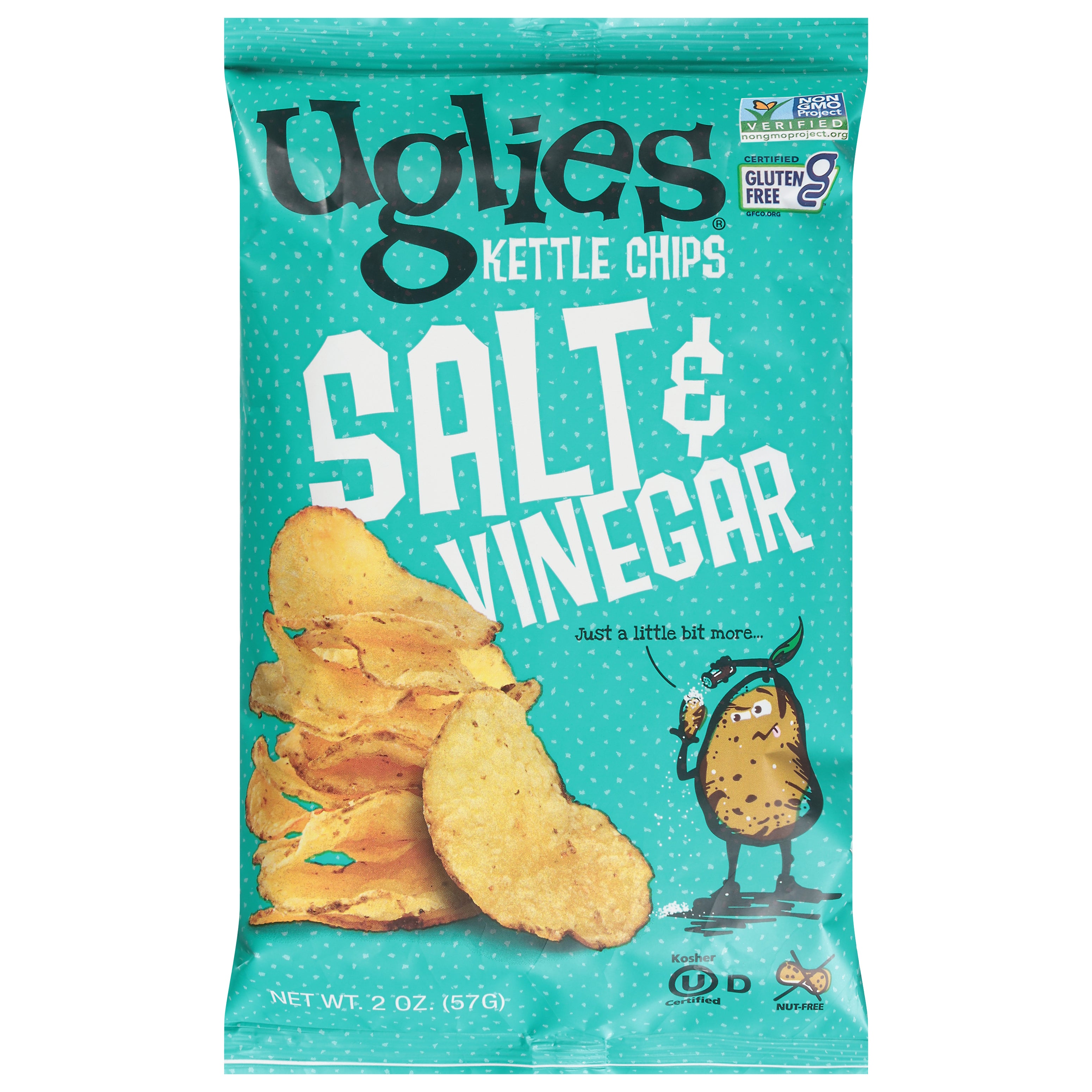 Uglies Salt & Vinegar Kettle Chips 2 oz - Case of 24
