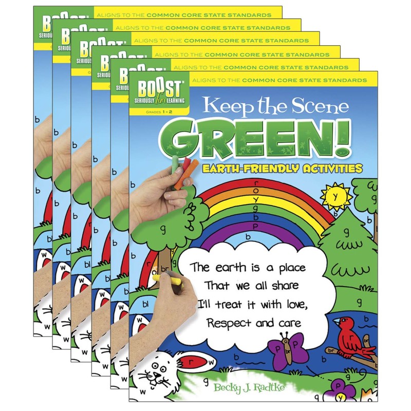 BOOST - Keep the Scene Green!: Earth-Friendly Activities, Pack of 6