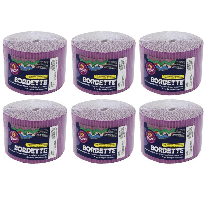 BORDETTE - Decorative Border, Violet, 2-1/4" x 50', 6 Rolls