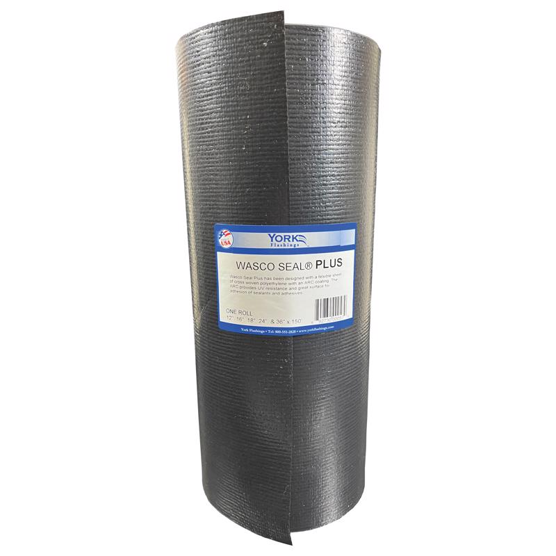 YORK - York Wasco Seal 12 in. W X 150 ft. L Polyethylene Flashing Black
