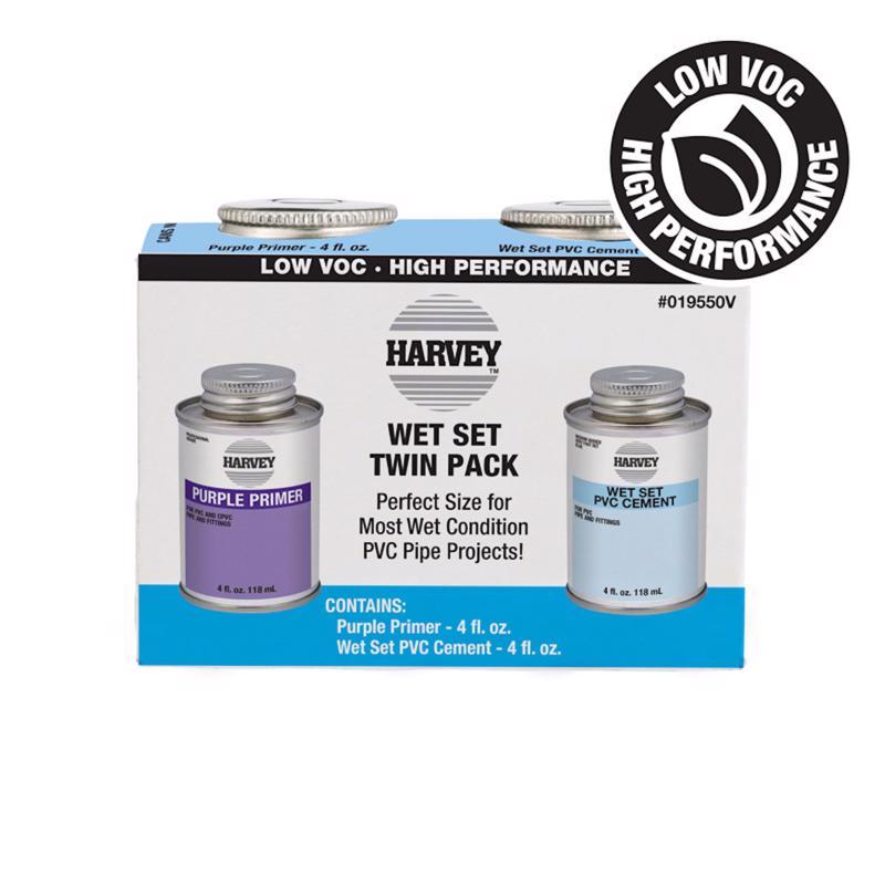 OATEY - Harvey Clear/Purple Primer and Cement For PVC 8 oz
