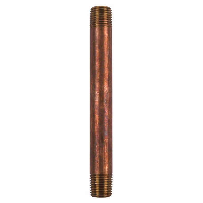 0 - 1/4 in. MPT X 1/4 in. D MPT Red Brass Nipple 4-1/2 in. L - Case of 5