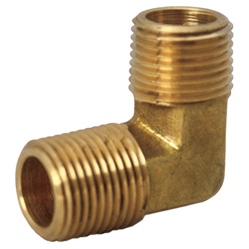 0 - 1/4 in. MPT X 1/4 in. D MPT Brass 90 Degree Elbow - Case of 5