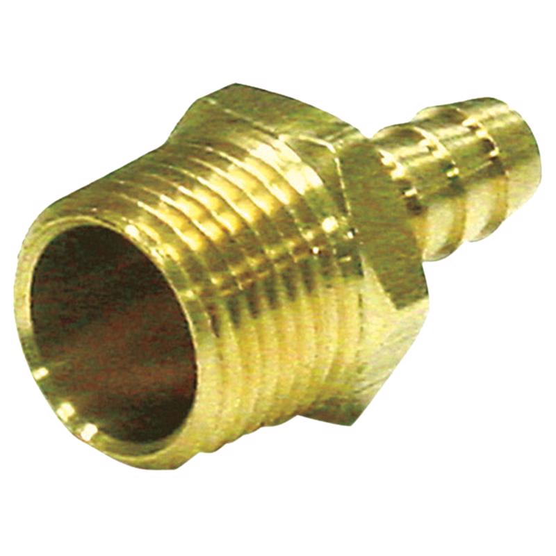 0 - 3/4 in. Barb X 3/8 in. D MPT Brass Hose Barb - Case of 5