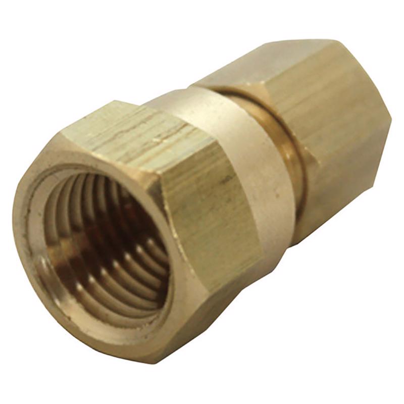 0 - 1/2 in. Compression X 3/8 in. D FPT Brass Coupling - Case of 5