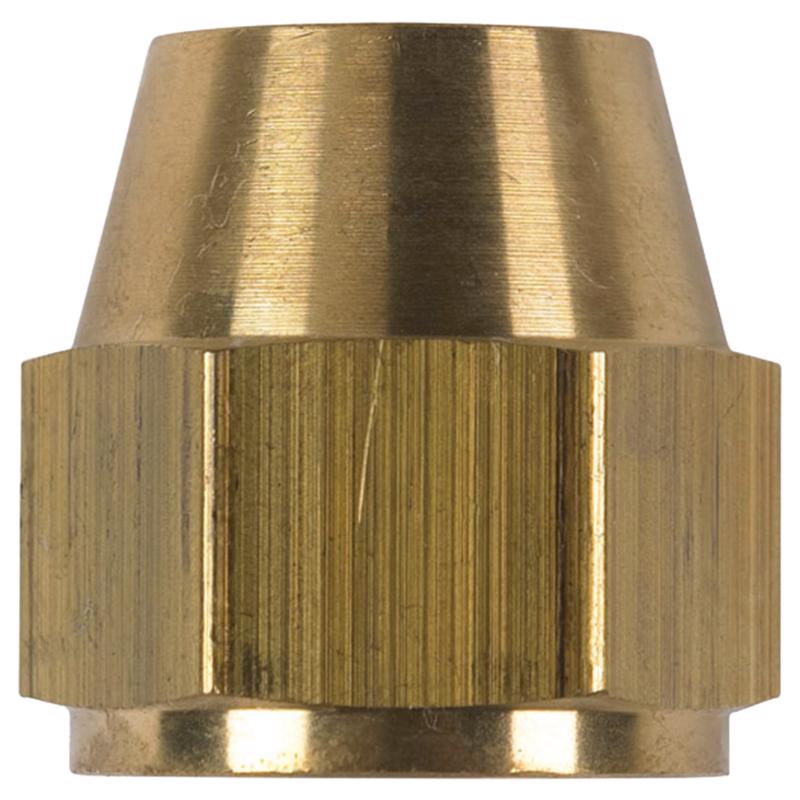 0 - 3/16 in. Flare bin Yellow Brass Nut - Case of 5