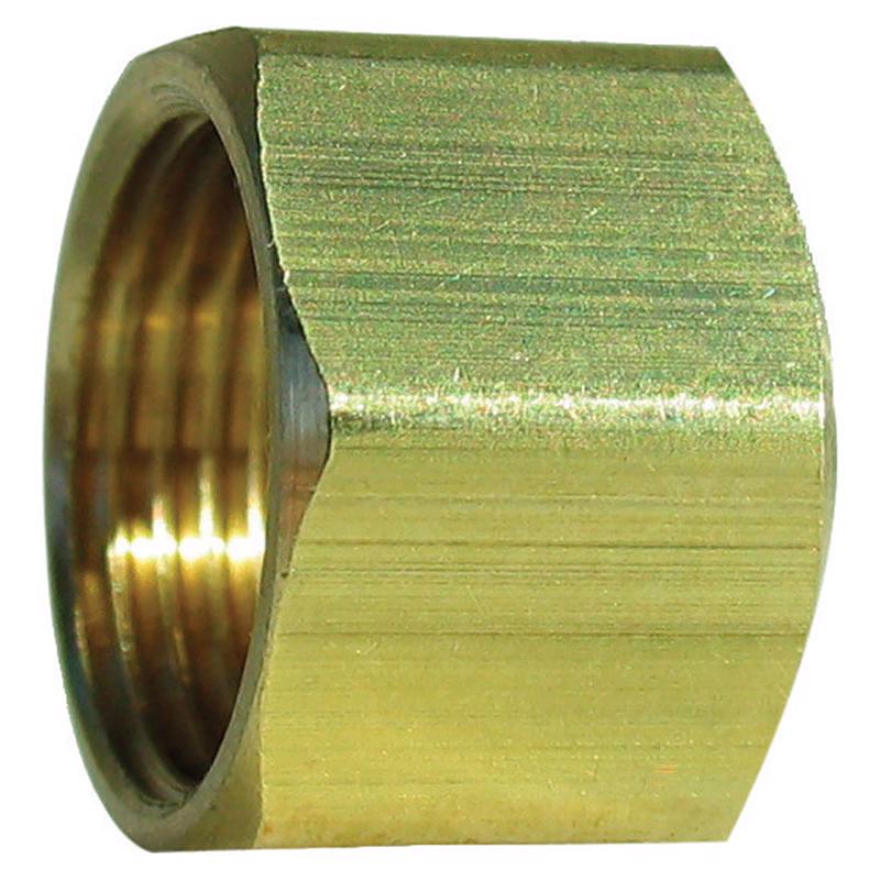 0 - 1/4 in. Compression X 1/4 in. D Compression Brass Nut - Case of 5