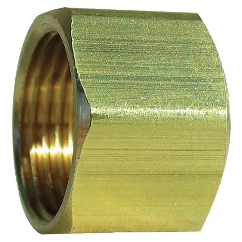 0 - 1/2 in. Compression X 1/2 in. D Compression Brass Nut - Case of 5