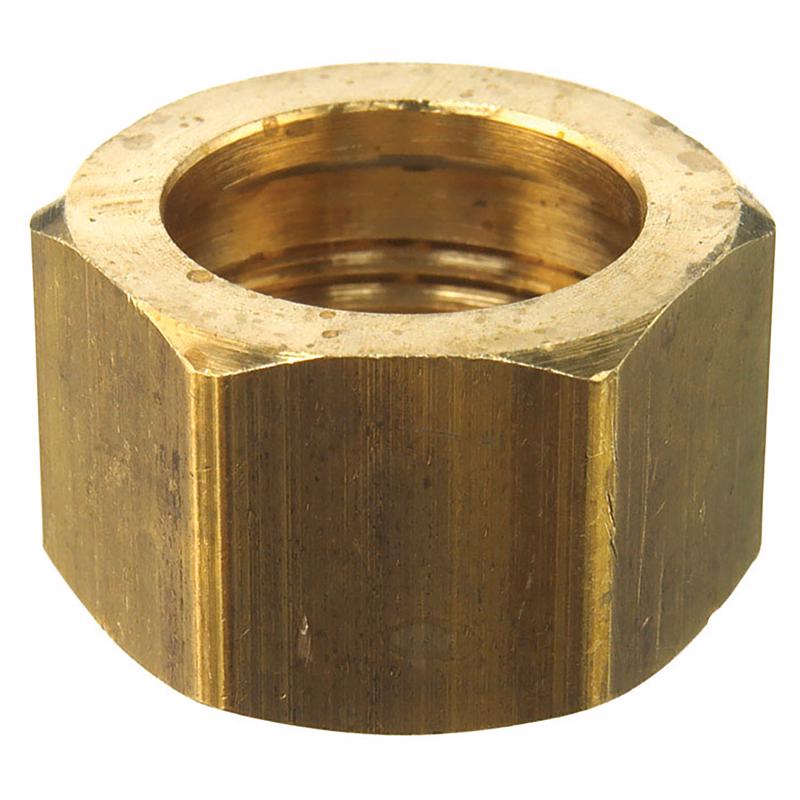 0 - 5/8 in. Compression X 5/8 in. D Compression Brass Nut - Case of 5