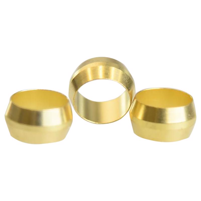 0 - 3/8 in. Compression X 3/8 in. D Compression Brass Sleeve - Case of 5