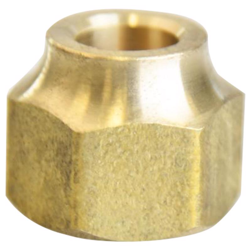 0 - 3/8 in. Flare Brass Forged Flare Nut - Case of 5
