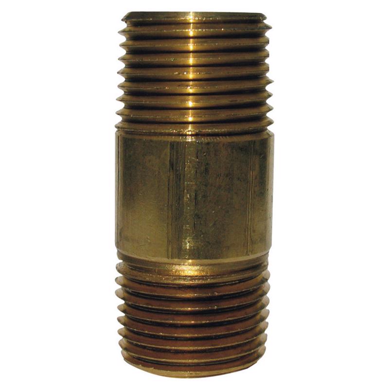 0 - 1/4 in. MPT X 1/4 in. D MPT Red Brass Nipple 2 in. L - Case of 5