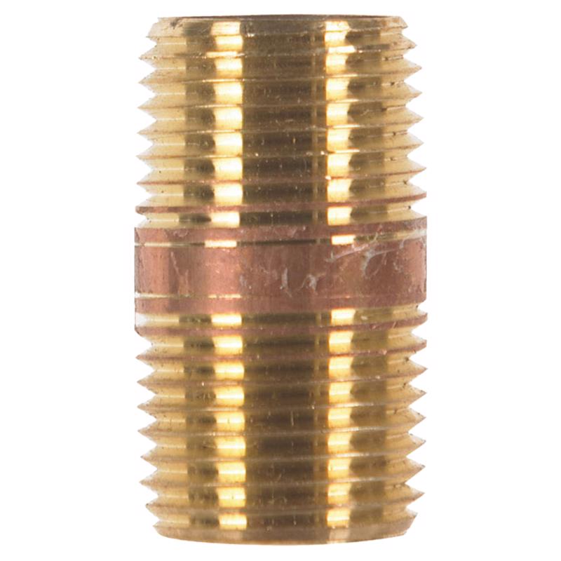 0 - 1/2 in. MPT X 1/2 in. D MPT Red Brass Nipple 1-1/2 in. L - Case of 5