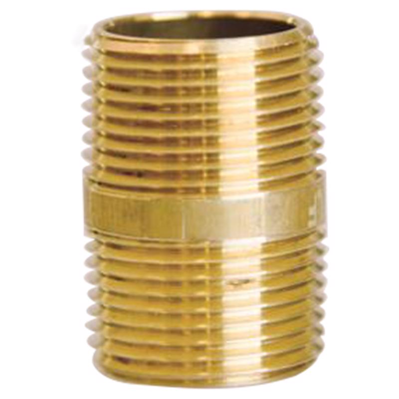 0 - 3/4 in. MPT X 3/4 in. D MPT Red Brass Nipple 1-1/2 in. L - Case of 5