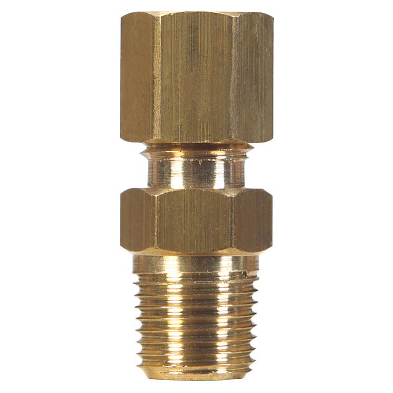 0 - 5/8 in. Compression X 1/2 in. D Male Brass Connector - Case of 5