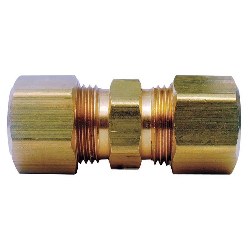 0 - 3/8 in. Compression X 3/8 in. D Compression Yellow Brass Union - Case of 5
