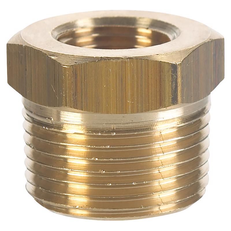 0 - 1/2 in. MPT X 3/8 in. D FPT Brass Hex Bushing - Case of 5