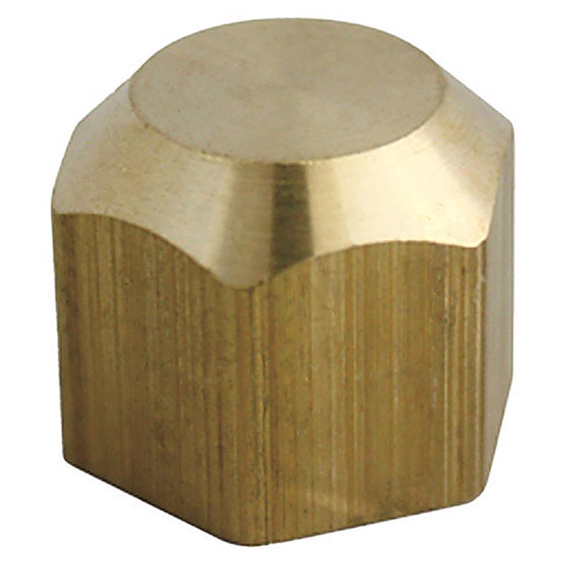 0 - 3/8 in. Flare Brass Cap - Case of 5