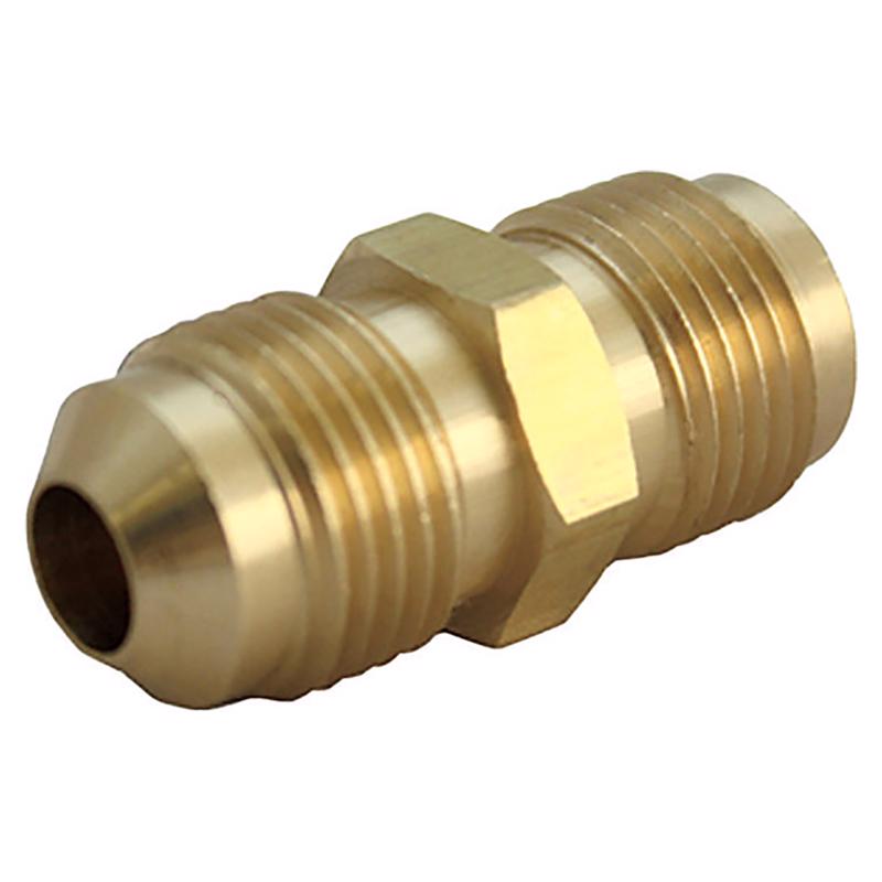0 - 3/8 in. Flare X 3/8 in. D Flare Yellow Brass Union - Case of 5