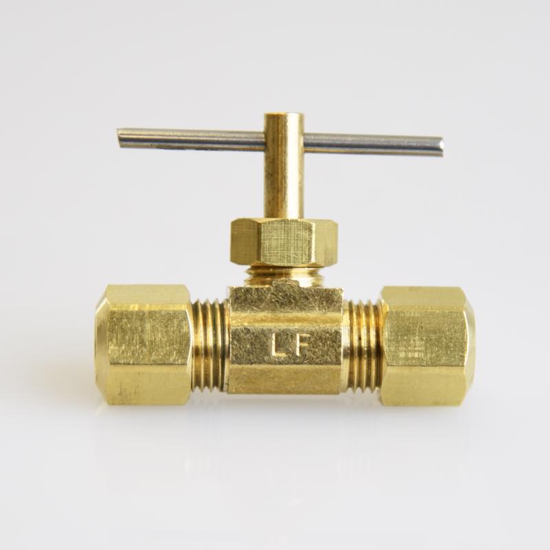 0 - 1/4 in. 1/4 in. Brass Needle Valve - Case of 5