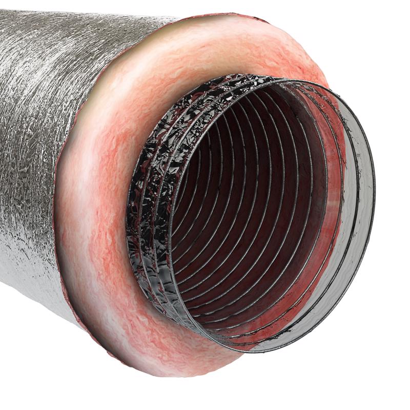 IMPERIAL - Imperial R8.0 25 ft. L X 12 in. D Silver Poly Duct