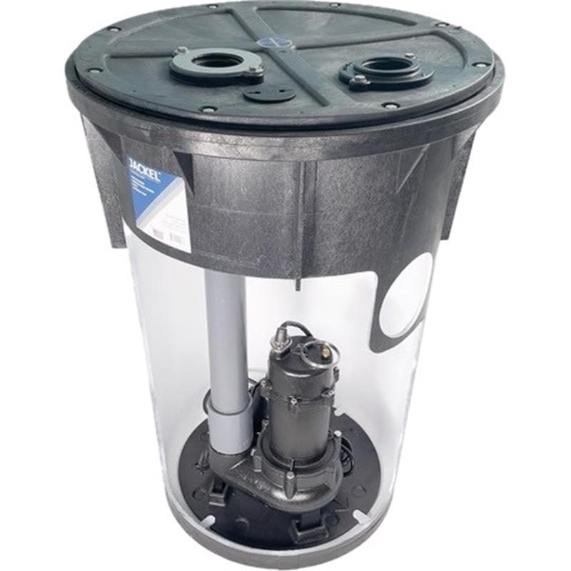 JACKEL - Jackel 1/2 HP 6420 gph Cast Iron Tethered Float Switch Sewage System