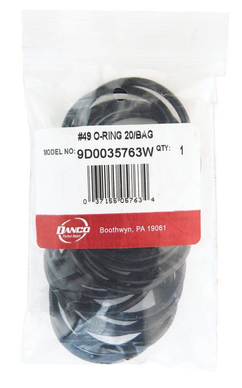 DANCO - Danco 1-7/8 in. D X 1-5/8 in. D #49 Rubber O-Ring 20 pk