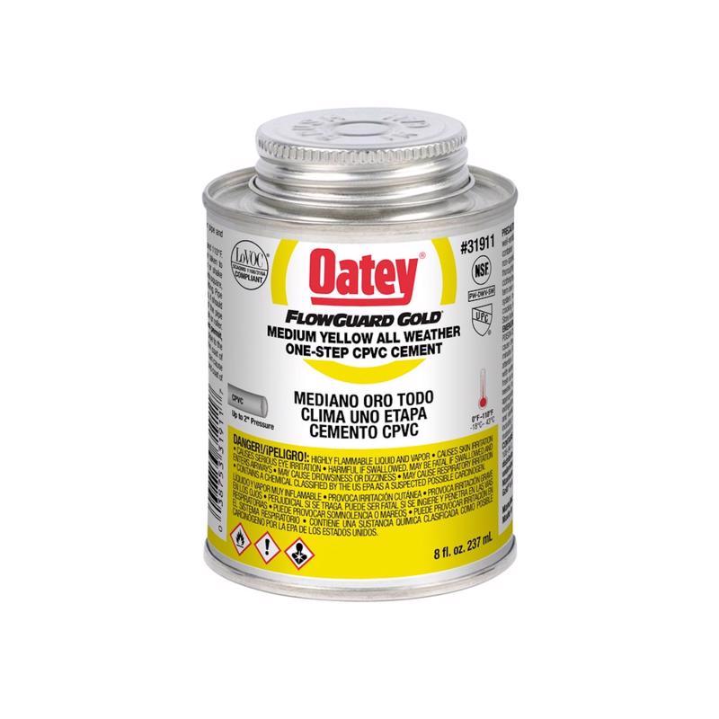 OATEY - Oatey FlowGuard Gold Yellow All Weather Cement For CPVC 8 oz