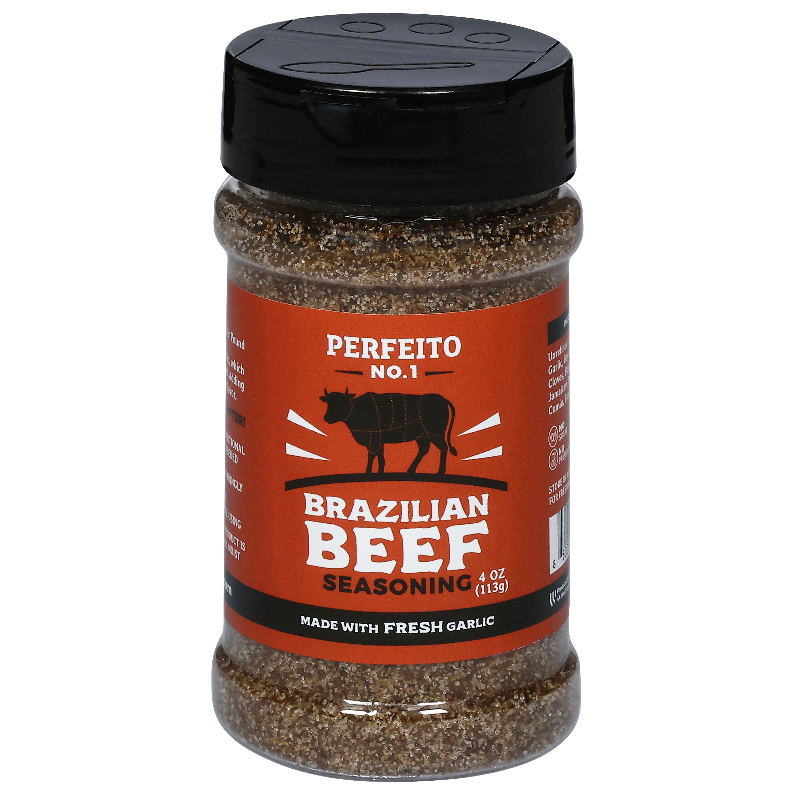 Perfeito No. 1 Brazilian Beef Seasoning 4 oz - Case of 6