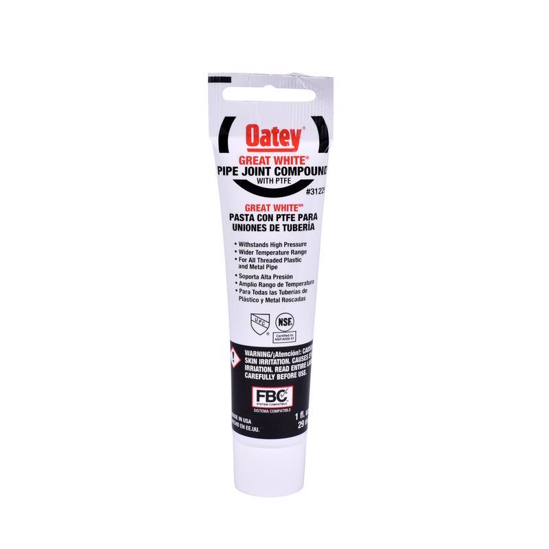 OATEY - Oatey Great White White Pipe Joint Compound 1 oz - Case of 12